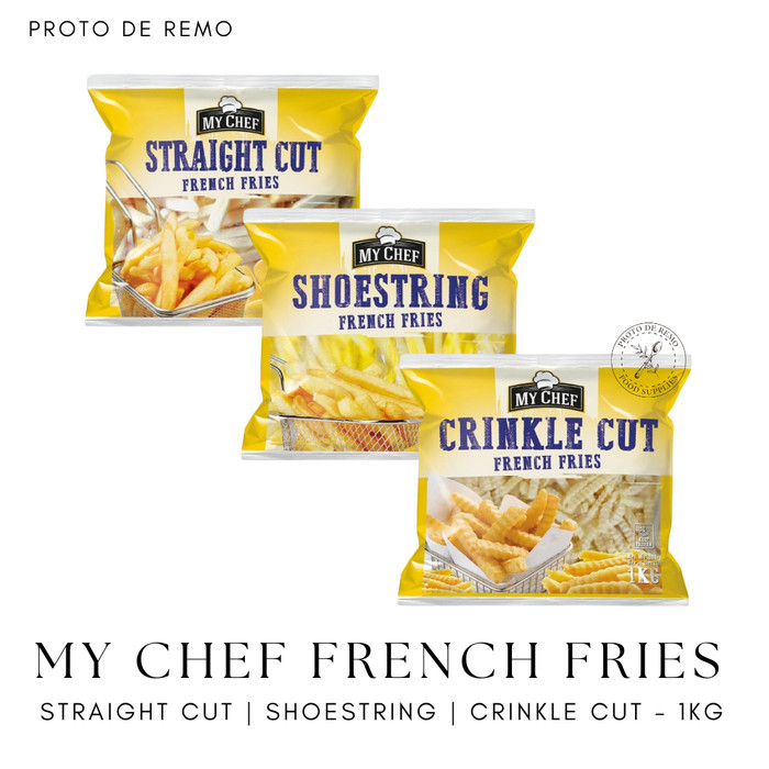

My Chef French Fries Kentang Goreng Shoestring Crinkle Straight Cut - 1KG