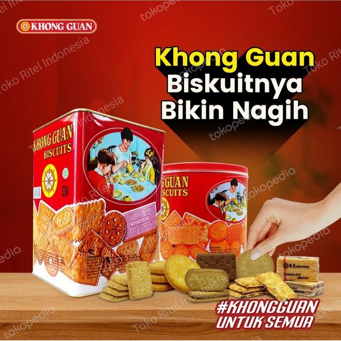 Biskuit Kaleng Khong Guan 1600 grKhong Guan Kaleng 650gr KHONG GUAN
