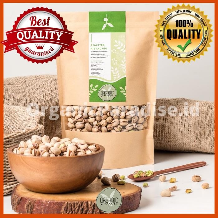 

Organic Paradise Kacang Pistachio Panggang Asin 500 gram / Roasted Pistachio Salted with Shell 500