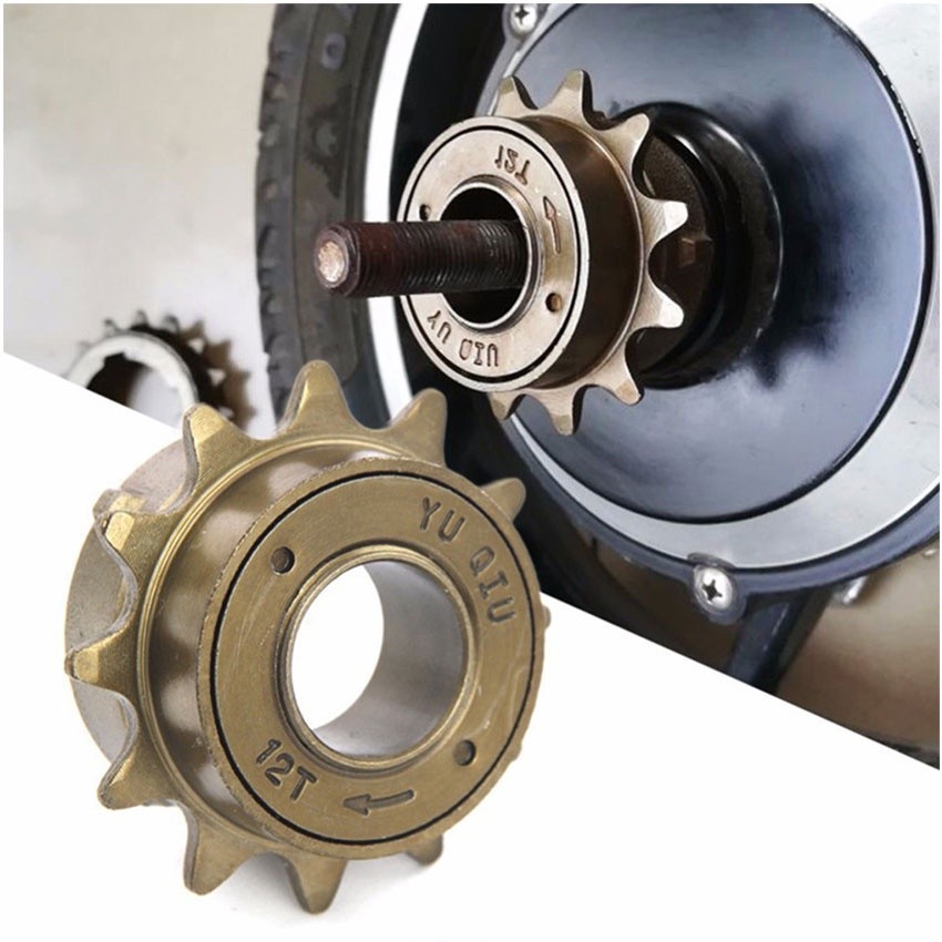 Purvisco - Freewheel 12T 14T freewheel Gir Gear Sprocket Sepeda Single Speed Gear Gir Sepeda