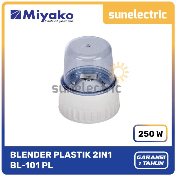 Miyako BL-101 PL Blender Plastik 1 Liter 2in1 BL 101 PL / BL 101PL / BL-101PL / BL101PL / BL101 PL