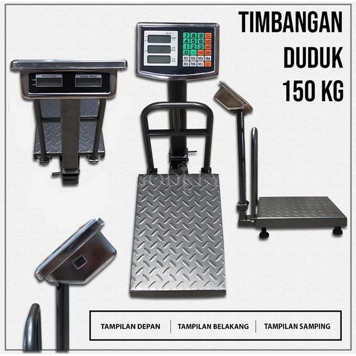 Timbangan Duduk Digital 300 Kg, Timbangan Barang 300 Kg/Timbangan Duduk Digital Rel Nankai