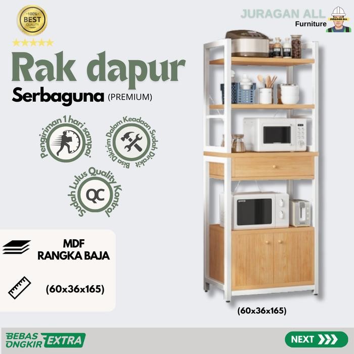 RAK DAPUR SERBAGUNA / RAK DAPUR / RAK PENYIMPANAN / RAK OVEN / RAK OVEN MICROWAVE / RAK MICROWAVE /