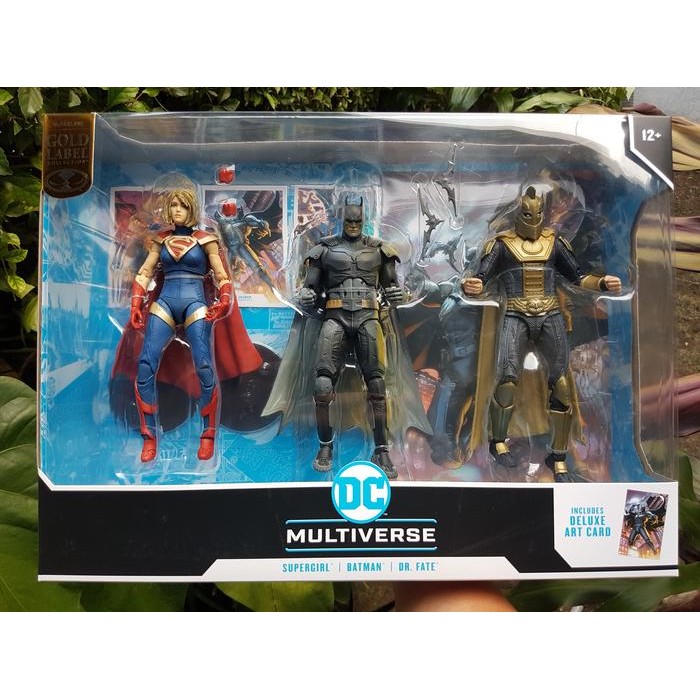 DC Multiverse Injustice 2 3 pack Supergirl Batman Dr Fate McFarlane