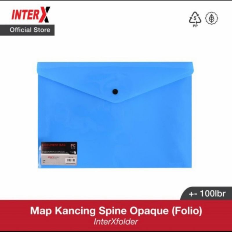 

Inter X map kancing Folio F4 Opaq / solid isi (12 pcs)