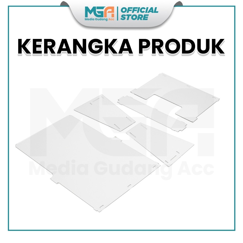 

Rak Brosur Akrilik A4 Potrait 2mm - Stand Display Brosur Acrylic - Desk