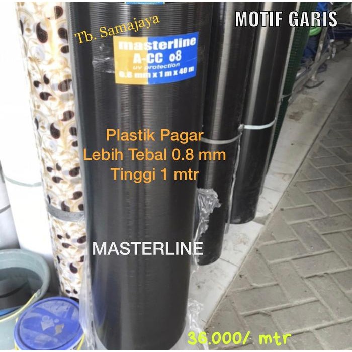 New Fibre pagar . PENUTUP PAGAR TEBAL 0.8 mm Hitam . Plastik penutup pagar