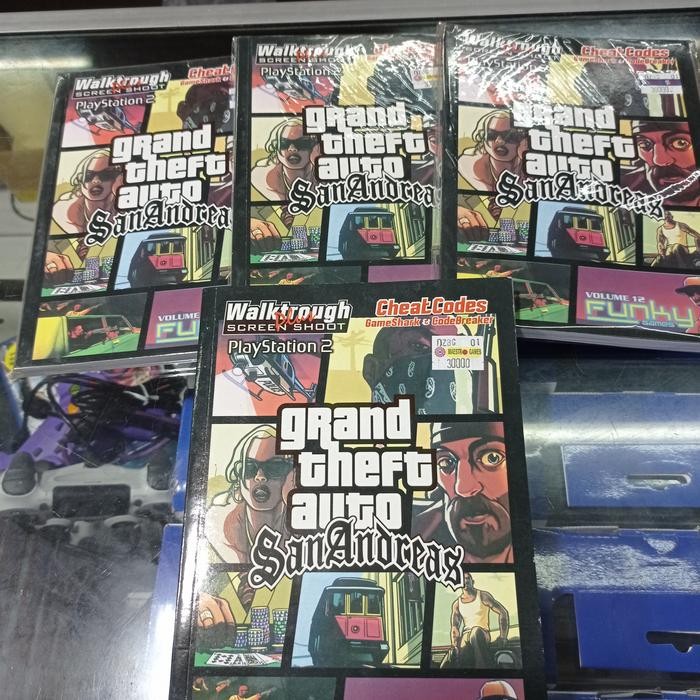 BUKU CHEAT PS2 GTA San andreas buku panduan password Ptation 2 *