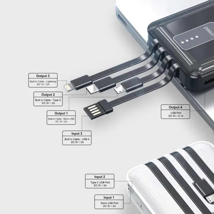 Langsung Gas. Powerbank Uneed 20.000 Mah Multibox B20 Power Bank 20000Mah Original