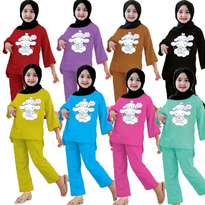 KidFlash- Baju Setelan Anak Cinnamoroll / Setelan Anak Cinnamoroll Viral / Baju Cinnamoroll Anak