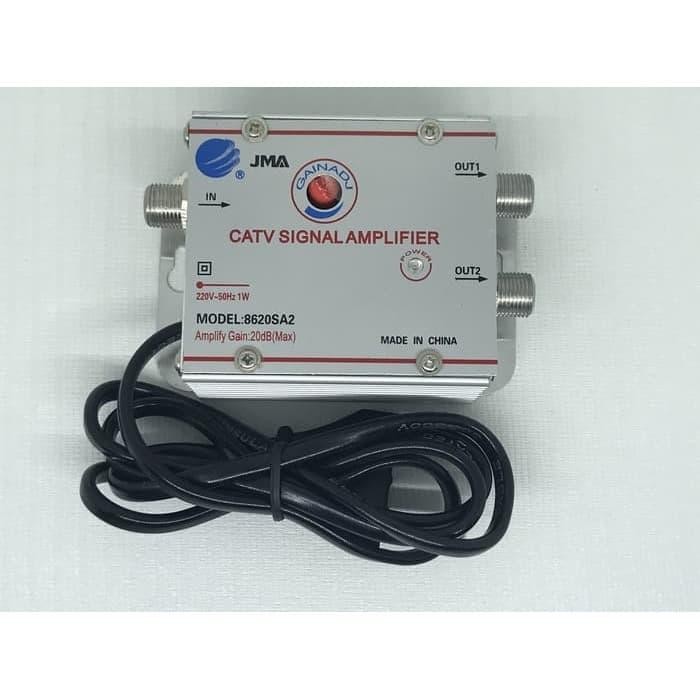SendToday- Catv Signal Amplifier Jma 2 Way Penguat Sinyal Tv Original