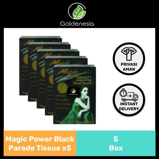 terjaminDiKita- Tisu Magic Magic Power Tissue Black Parade Pack - 5 Pack