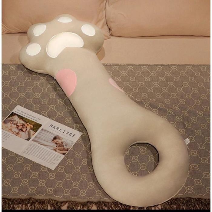 GULING DEWASA KARAKTER JUMBO BESAR PANJANG 110CM/GULING BENTUK KAKI KUCING/GULING KARAKTER/GULING