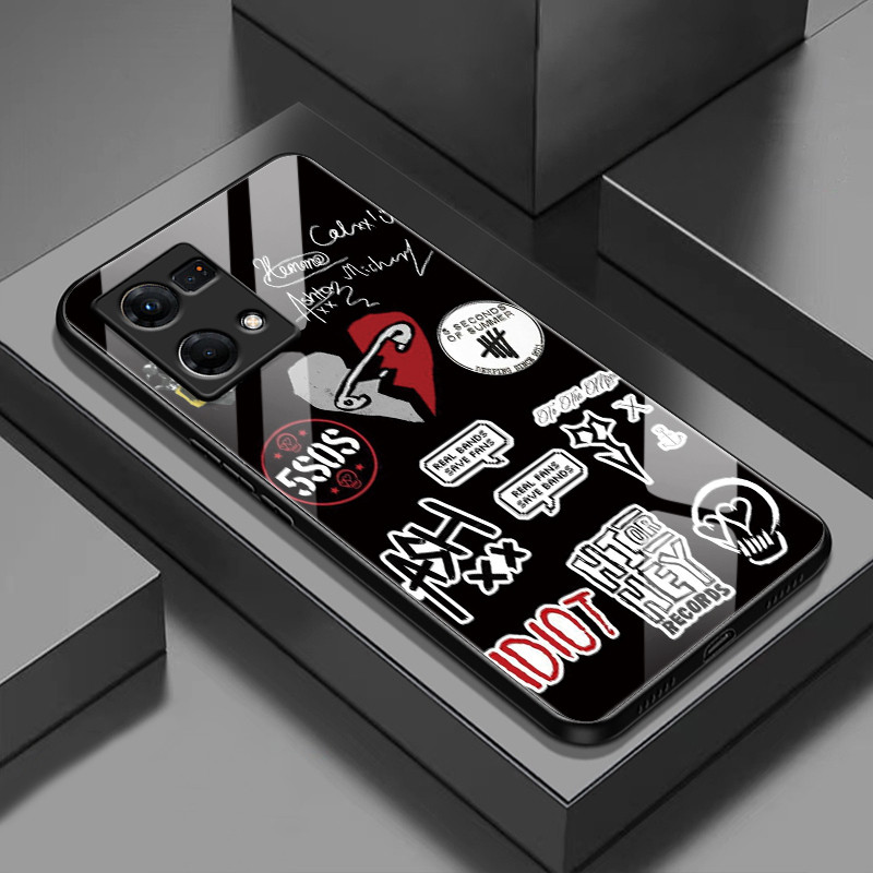 Casing Hp Untuk OPPO Reno 7 4G Reno 8 4G Reno 8T 4G Case Casing kaca Softcase Silikon Kasing HP Cesi