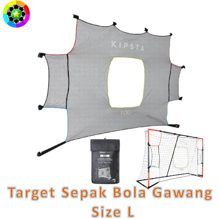 Target Gawang Sepak Bola Kipsta Size L 3 X 2 M Untuk Latihan Tendangan Aksesoris Olahraga