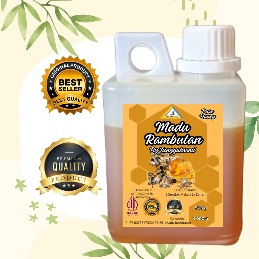 

TSGROUP Madu Murni Asli Pure Raw Nektar Bunga 1Kg 100% Pure Murni Asli Jaminan Uang Kembali Ada Tes Lab