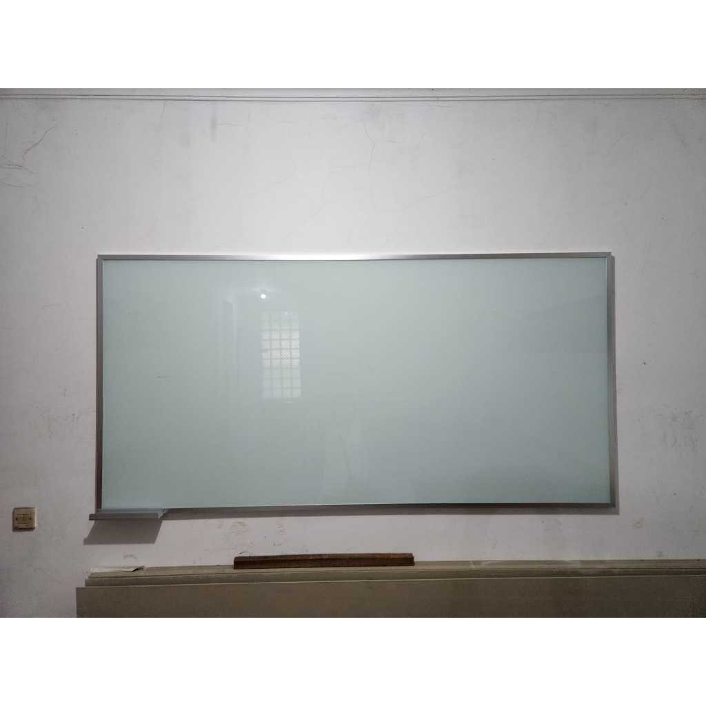 

Papan Tulis Kaca Bingkai Almunium Magnetik - Glassboard Frame Magnetic - Glass Board White