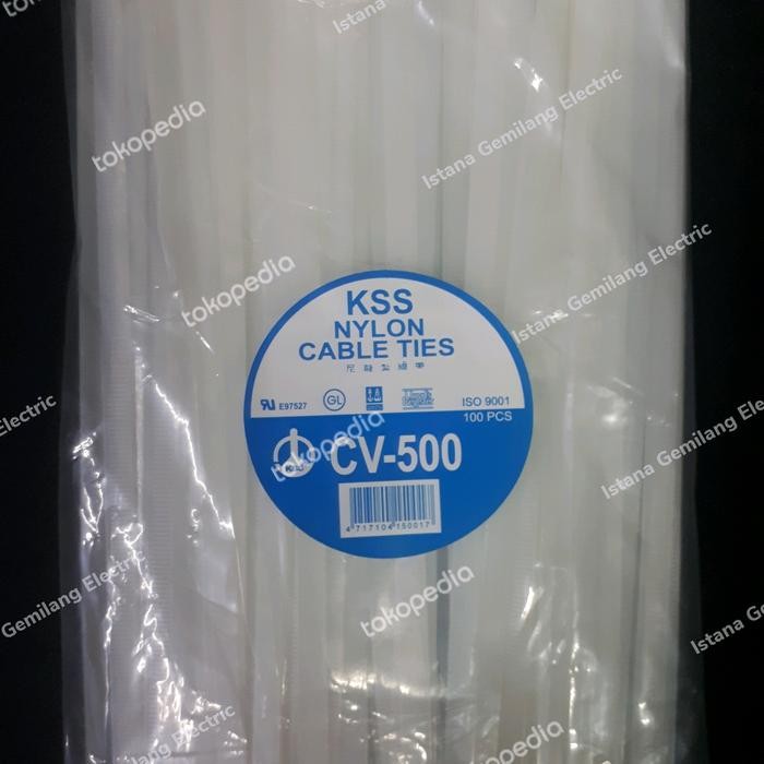 

LANGSUNG DIPROSES cable ties Kabel Ties nylon KSS Cv 500 x 8 putih