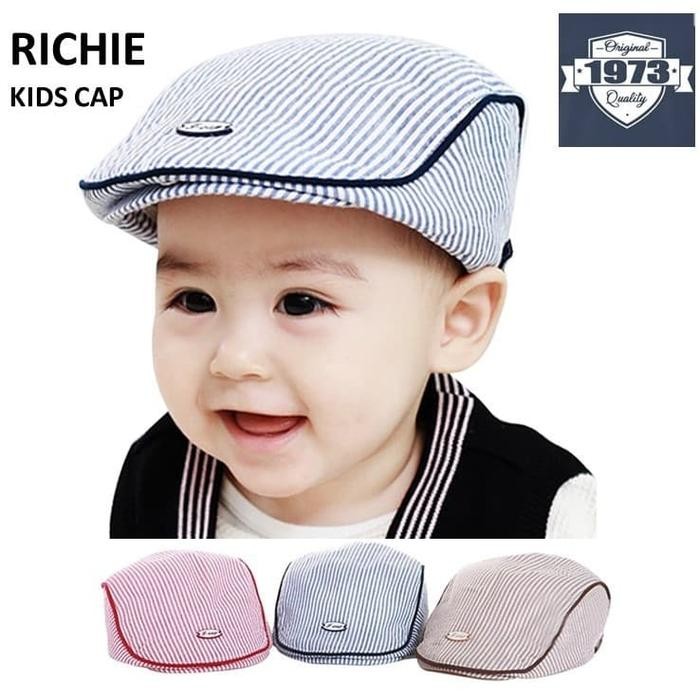 CuteKids- Children Cap : Richie - Topi Anak2 Topi Pet Topi Loper Newsboy Cap