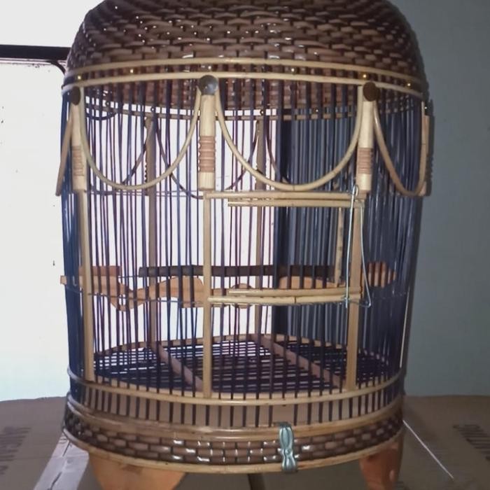 sangkar perkutut rotan tebok bisa di lepas/sangkar perkutut rotan terbaru