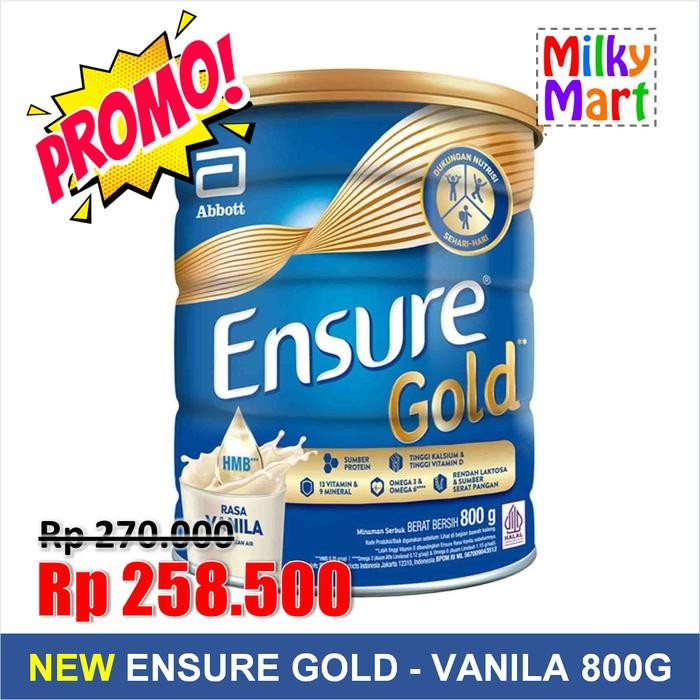 

Lalaa_Store Ensure Gold Vanila/Cokelat 850gr / 850 gr