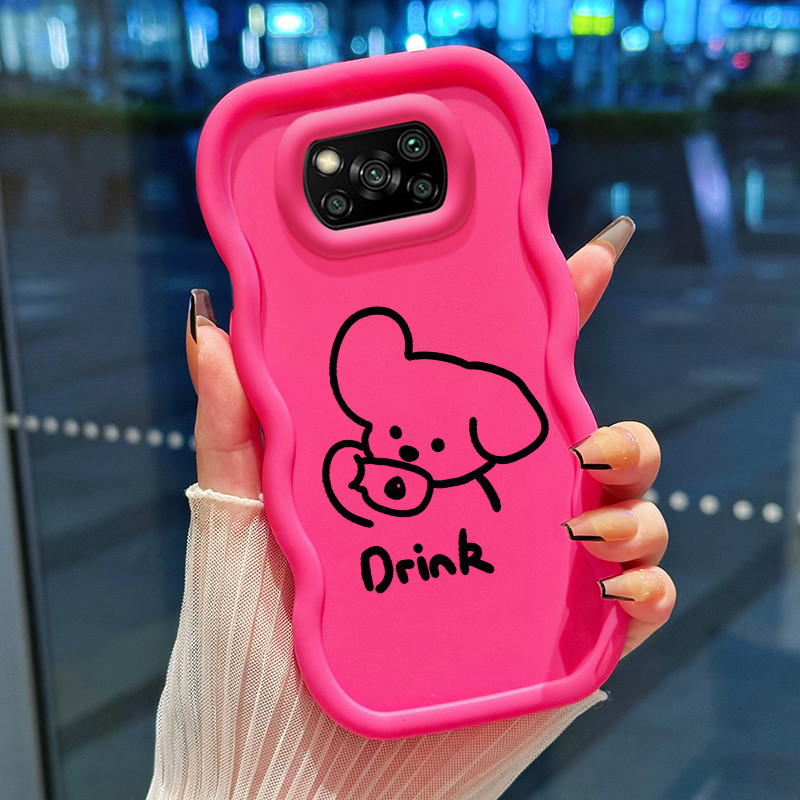 Casing Hp Untuk Xiaomi POCO X3 POCO X3 NFC POCO X3 Pro Case Casing Gambar Softcase beruang HP Kesing