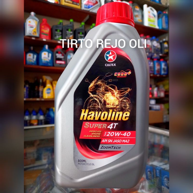 CALTEX HAVOLINE SUPER 4T 20W - 40 API SN JASO MA2 0,8L