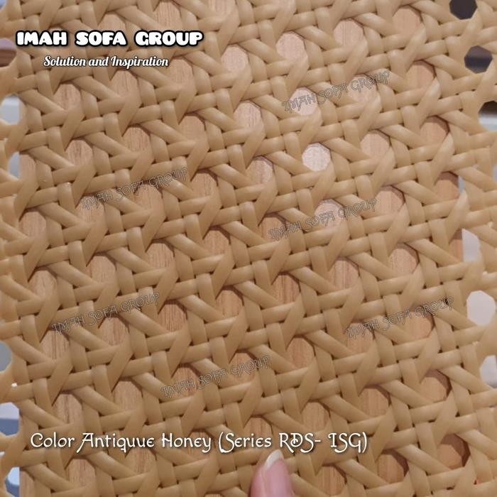 Anyaman Rotan Sintetis Lembaran Webbing Rotan Sintetis Varian Warna