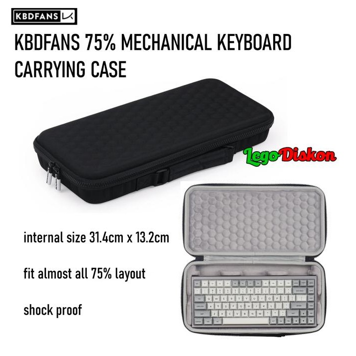 KBDFANS 75% MECHANICAL KEYBOARD CARRYING CASE - TAS KEYBOARD EVA