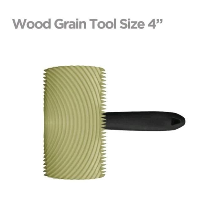 Lilissto Shop Kuas Cat Motif Serat Kayu 4 Inch Propan Grain Wood Tools Paint - Alat Cat Kayu