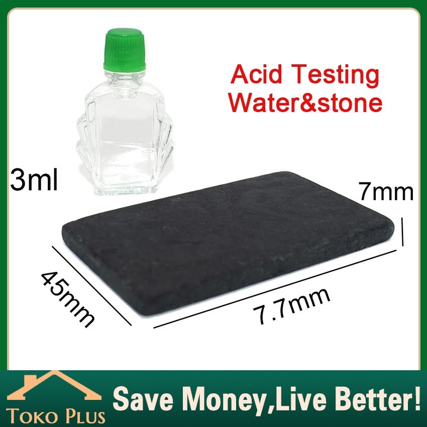 2PCS Batu Uji Emas Perak Cairan Uji Emas Alat Uji Emas Untuk Perhiasan