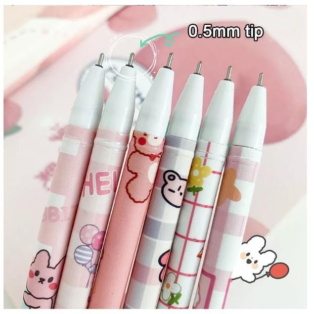 

ID (3 PC) PULPEN GEL TINTA BISA DIHAPUS BOLPOIN GEL BISA DIHAPUS LUCU/BALLPOINT LUCU PINK UNGU
