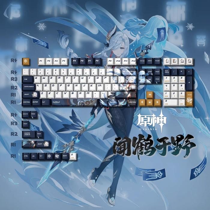 Keycap Keycaps Genshin Impact Shenhe Cherry profile PBT theme
