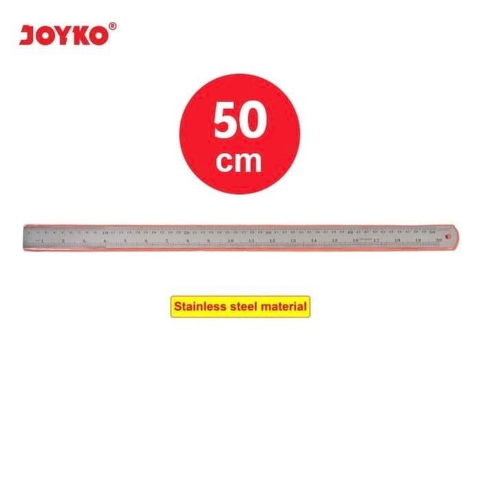 

ID STAINLESS STEEL RULER / PENGGARIS BESI JOYKO RL-ST50 50 CM