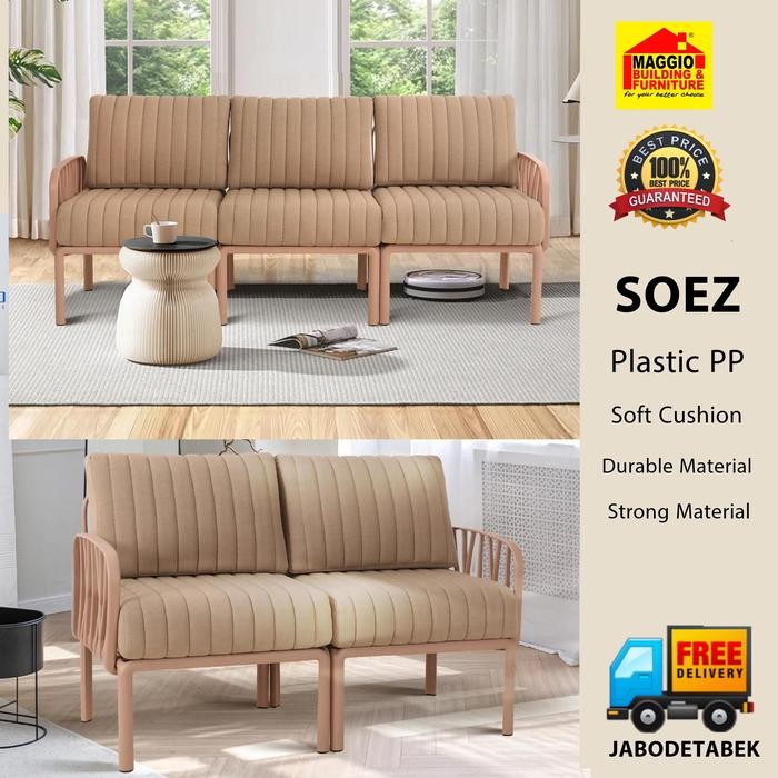 SOFA PLASTIK MINIMALIS - SOFA OLYMPLAST - KURSI TERAS PLASTIK - SO EAZY - OLYMPLAST Furniture *
