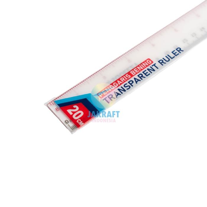 

ID (1 PCS) PENGGARIS MISTAR 20 CM SQUEEZY RR-SQ664 PANJANG RULER PLASTIK BENING TRANSPARAN