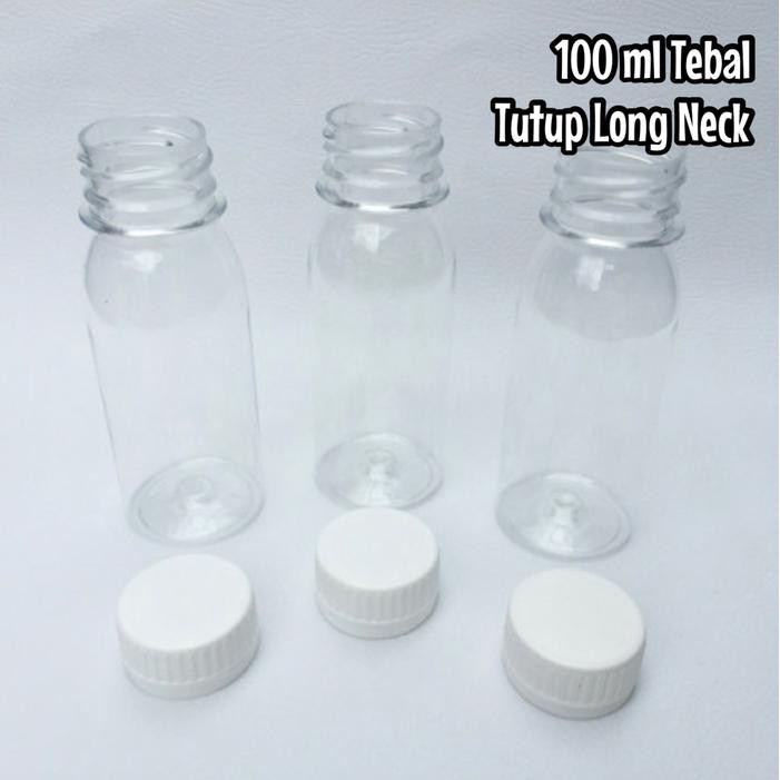 RING0010 / 50 PC BOTOL PLASTIK 100 ML BOTOL 100ML TEBAL MURAH GROSIR