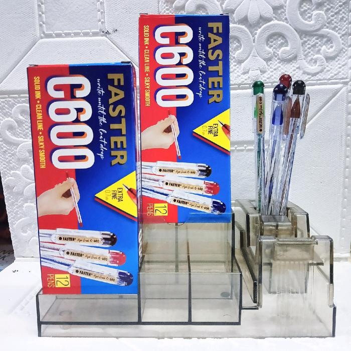 

ID BALPOINT / PULPEN FASTER C600 EXTRA FINE 0,7MM 12 PCS BALLPOIN