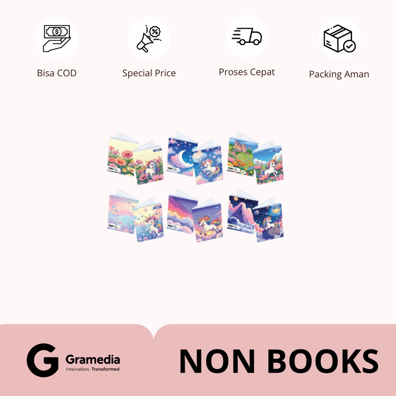 

Estudee K Kwarto 38 Unicorn Isi 6 - Motif Random