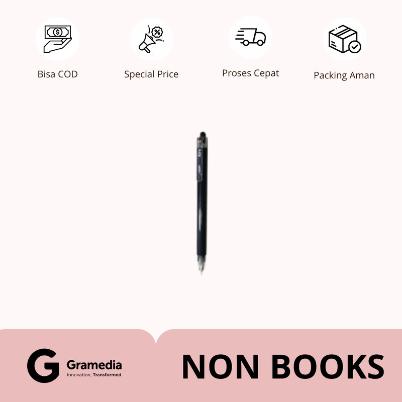 

Estudee Kiro Gelpen 0.5 Ink Black - Pink Egp-443