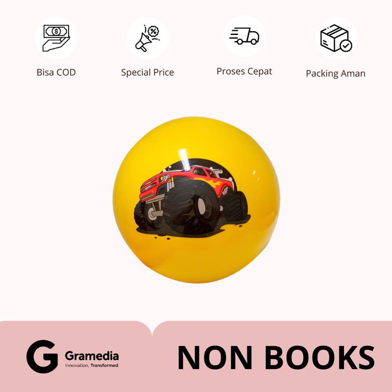 

Kukiko Pvc Ball Orange Monster Truck Kkkb-1