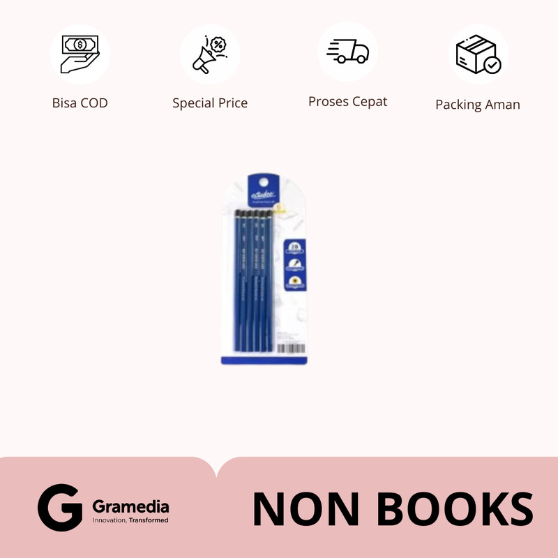 

Estudee Graphite Pencil Esp-6002 2B/6Pcs