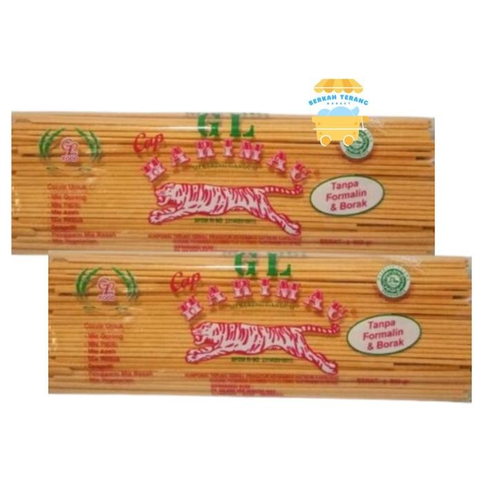 

MIE LIDI 500 GRAM CAP HARIMAU PUTIH / KUNING / MI GOMAK