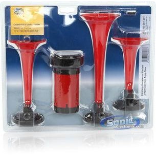 Grosir Klakson Telolet Hella 3 Corong 12V (Terompet) 100% Original + Relay