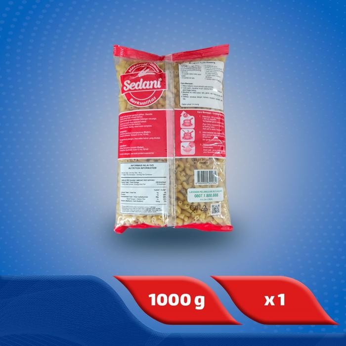 

SEDANI MAKARONI PIPA BESAR 1 KG