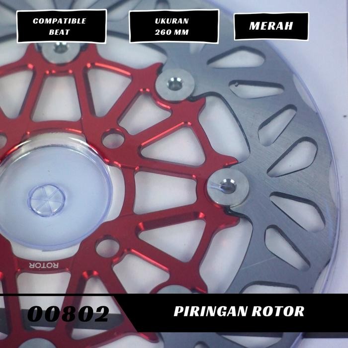 Hemat Piringan Cakram Depan Rotor Floating 260Mm Disc Brake 260Mm Plus Breket Universal Beat Vario