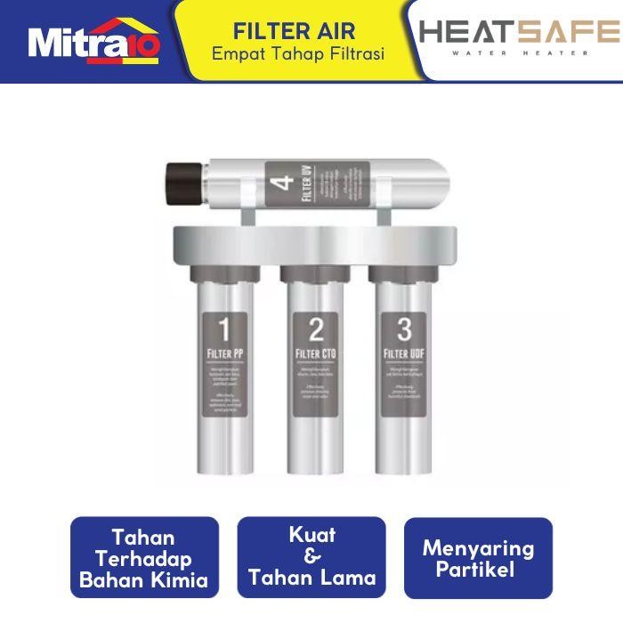 Fluid Filter Air Stainless Empat Tahap Filtrasi Kode 1283