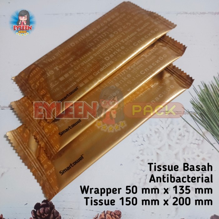 Tissue Basah Restoran Sachet Tisu Restaurant Antibacterial Wet Wipes