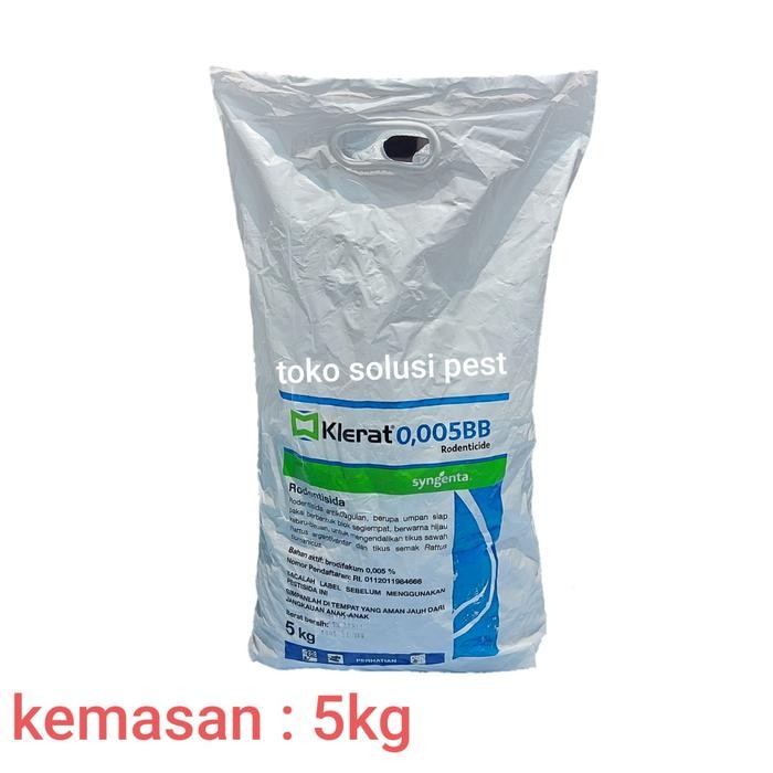 Klerat 0,005 BB 5 kg racun tikus siap pakai