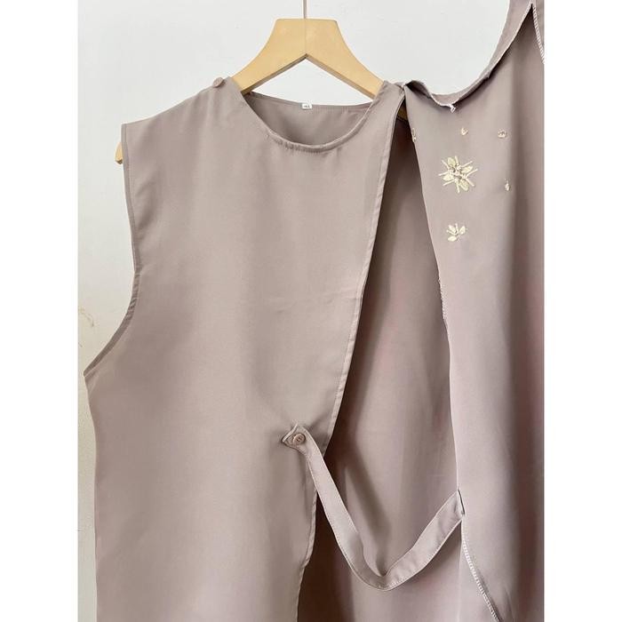 Elhijab- Akavi - Jezy Vest Super Jumbo Rompi Super Jumbo Atasan Bigsize Ld 120 130 140 150